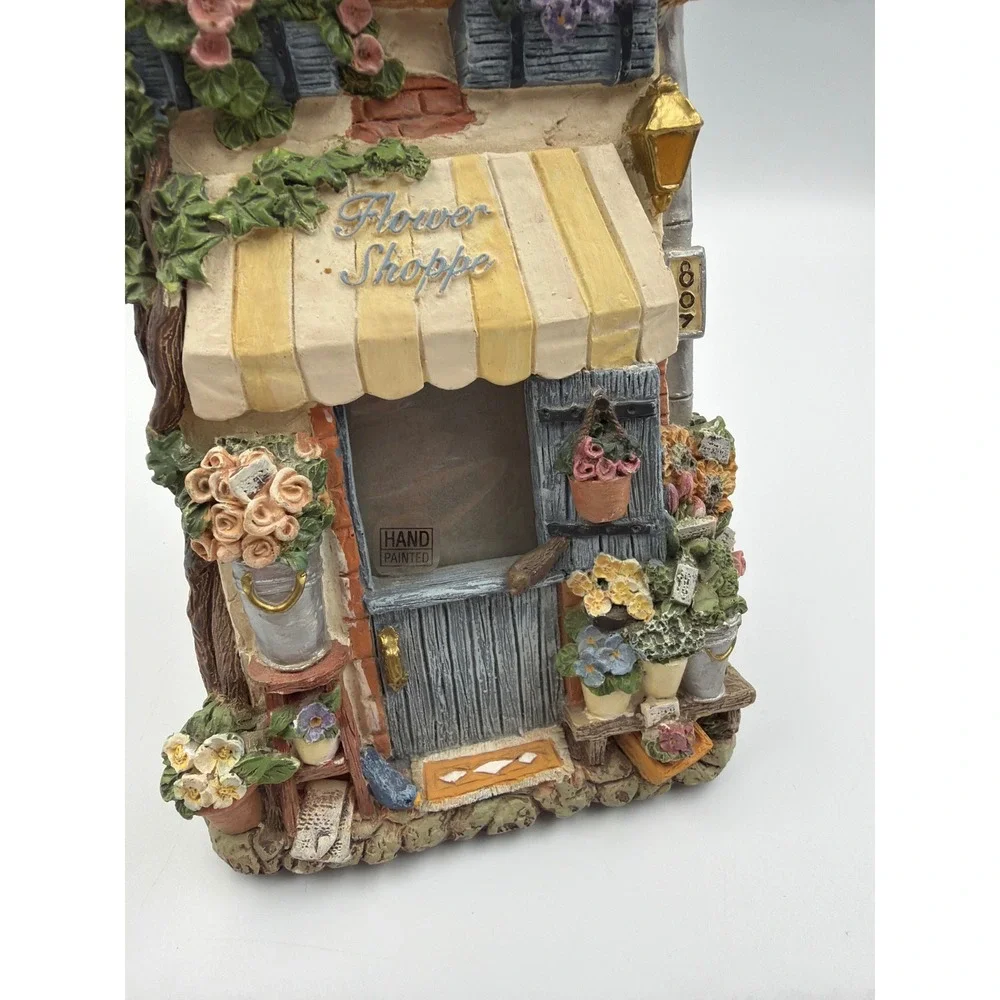 Vintage Hand-Painted 3D Flower Shoppe 4 Opening Cottagecore 10
